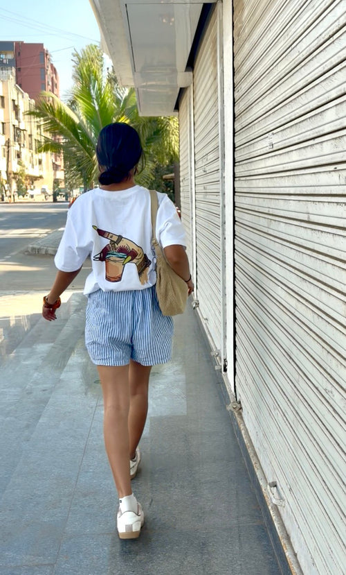 Ek Chai Ki Chuski – Oversized Tee (240 GSM)(Unisex)